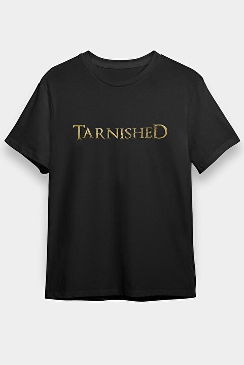 ZOKAWEAR Unisex Bol Kalıp Elden Ring Baskılı Siyah Tişört - Tshirt