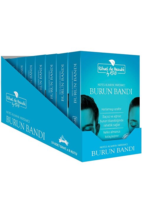 Rituel De Beaute Horlama Önleyici Nefes Bandı Nefes Burun Bandı 8 Kutu 80 Adet