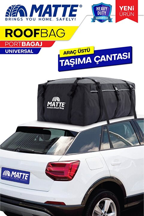 Matte Yeni Nesil Port Bagaj Araç Üstü Tavan Çantası