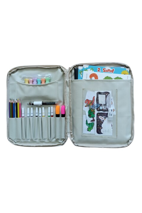 Next Craft Resim Çantası Kalemlikli Defter Boya Malzemeleri Aktivite Çantası Unisex Çok Amaçlı Çanta