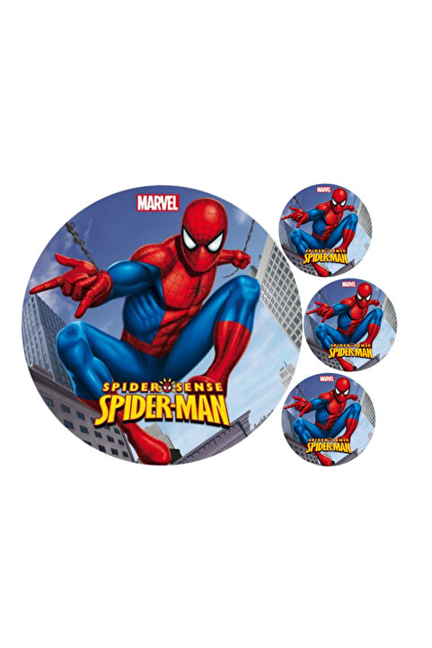 Genel Markalar Spiderman Gıda Pasta Üzerine Yenilebilir Baskı A4