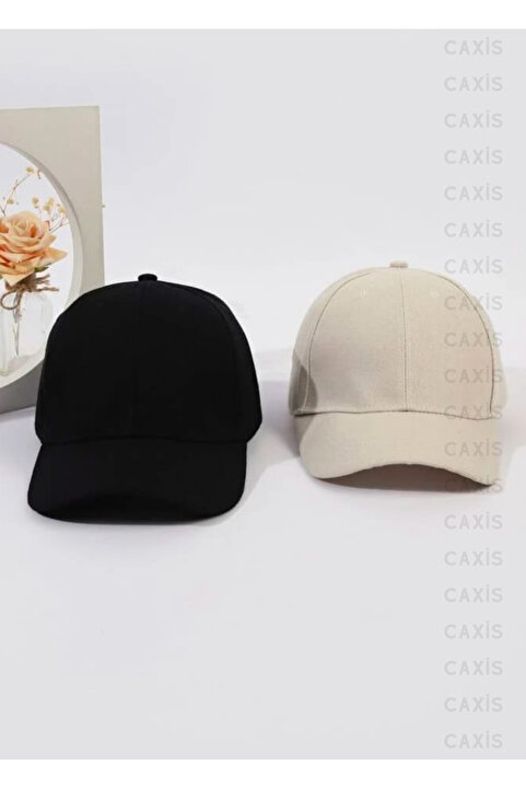 GYES Spor Şapka Unisex 2 Adet Arkası Cırtlı Ayarlanabilir