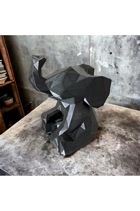 BYK DESIGN DEKORATİF ŞIK HAYVAN FİGÜRÜ - GEOMETRİK HAYVAN - İÇ MEKAN - OFİS - PLASTİK - LOW POLY