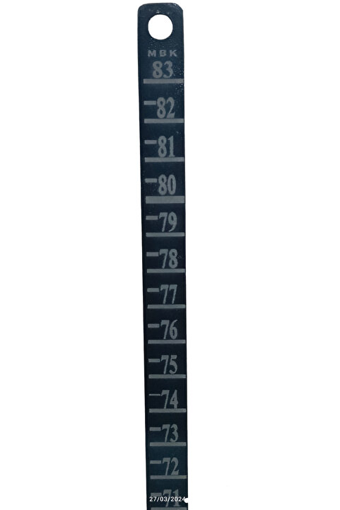 POLATLI OTO AKSESUAR Metal Mazot Ve Yağ Ölçüm Metresi 83 Cm Siyah