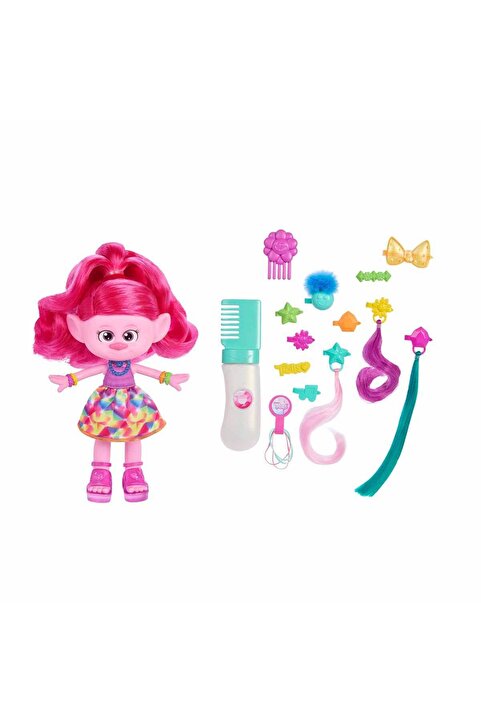 Mattel Trolls Band Together Hair-Tastic Queen Poppy HNF25
