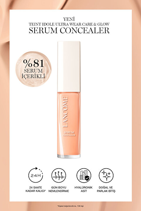 Lancome Teint Idole Ultra Wear Care & Glow Parlaklık veren Serum Kapatıcı 120n Concealer 3614273988476