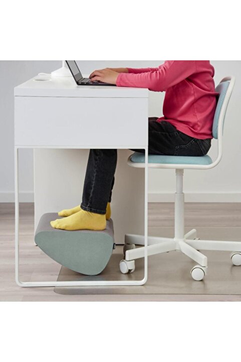 IKEA ÖVNING çok fonksiyonlu ergonomik ayak desteği, gri-yeşil, 38x32 cm