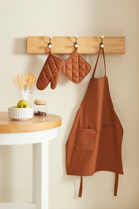 Karaca Home Lisa Gabardin Mutfak Önlüğü Terracotta