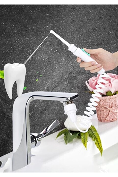 Genel Markalar Şarjsız Ağız Duşu - 2 Başlıklı Ekonomik Paket, Diş Temizleme (ASKILIKSIZ)