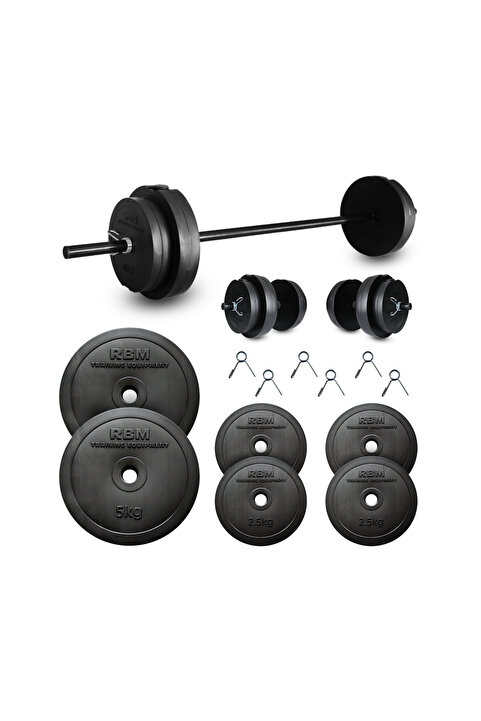 Aydın Sport 25 Kg Halter Seti Dambıl Seti Ve Fitness Ağırlık Seti