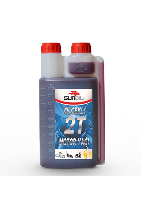 SurOil 2 T Motor Yağı Motosiklet Motorlu Testere Motorlu Tırpan Çit Kesme Makinesi Çim Biçme 1 Litre
