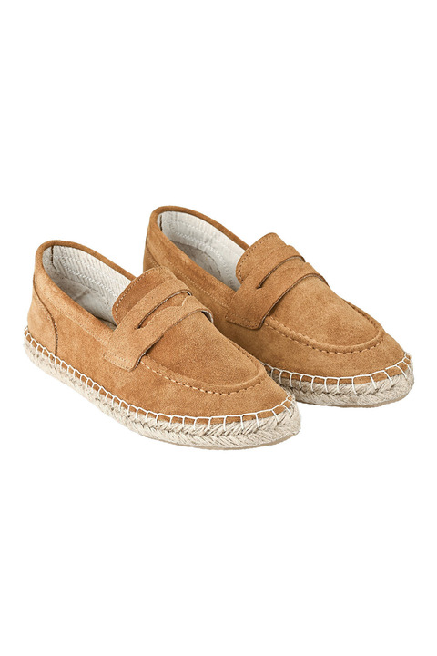 NOOSY Hakiki Deri Taba Unisex El Yapımı Espadril