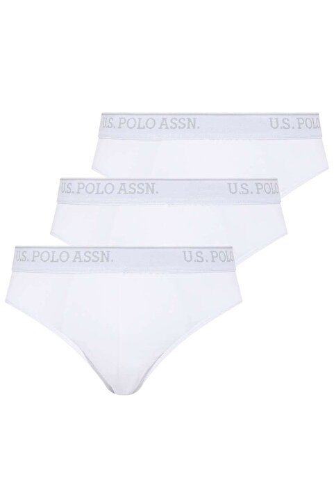 U.S. Polo Assn. Erkek Beyaz 3 Lü Slip Külot 83057