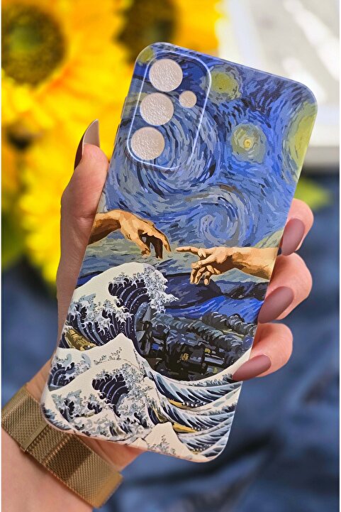 SUPER FRAME Samsung Galaxy A04S Uyumlu Baskılı Şeffaf Telefon Kılıfı