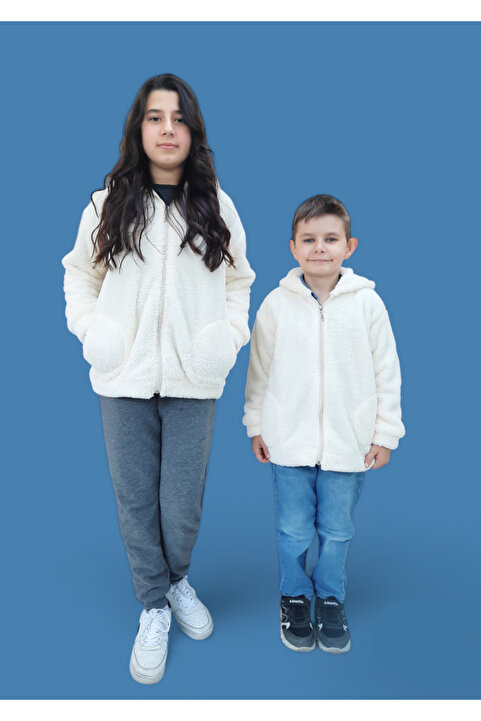 Sweet's Collection Unisex Genç Çocuk Welsoft Peluş Ceket