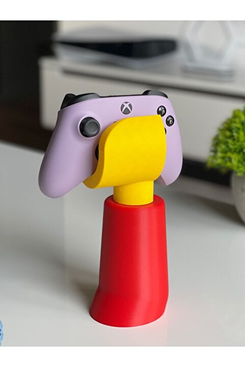 Nerva Design 3D Lego Eli Şeklinde Dekoratif Kol Tutucu, Xbox / PS5 Uyumlu Joystick Kumanda Standı