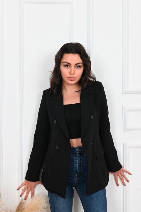 Koza Butik Kadın Astarlı Blazer Ceket 0101-22