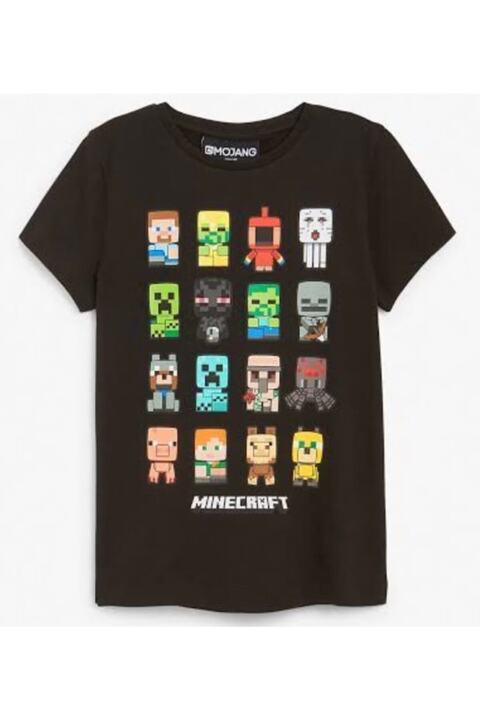 Minecraft Neon Kids Erkek Çocuk Minecraft Tshirt