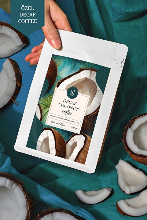 Mim and More Decaf Coconut Coffee - Kafeinsiz Hindistan Cevizi Aromalı Filtre Kahve, 200 gr