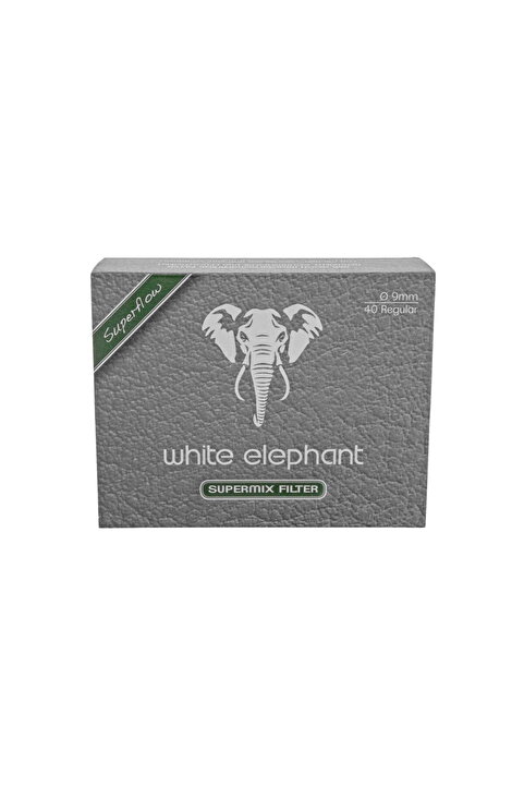 White Elephant 9mm Kömür/lüle Taşı Süpermix Pipo Filtresi (40 ADET) (352455)