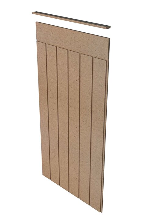 bangu Dekoratif Duvar Paneli ( 54 X 105 Cm ) Boyanabilir Ahşap 10 Mm Ham Mdf Duvar Paneli