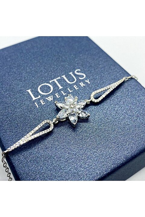 LOTUS JW Lotus Çiçeği Gümüş Bileklik | 925 Ayar Gümüş Bileklik