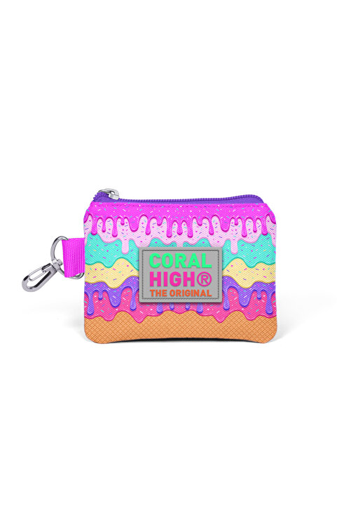 Coral High Kids Pembe Rengarenk Dondurma Desenli 21831