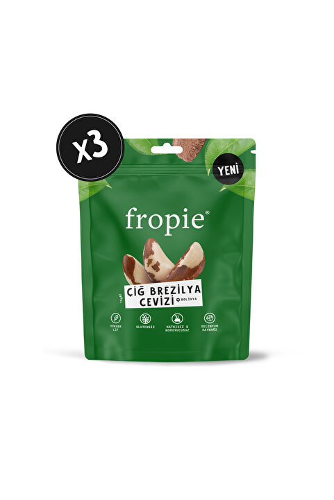 FROPİE Çiğ Brezilya Cevizi 75 Gr X 3 Adet