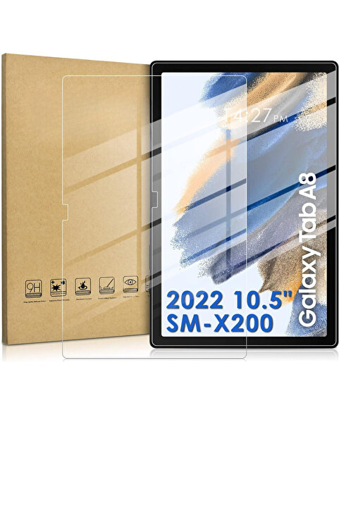 TEKNETSTORE Samsung Galaxy Tab A8 10.5 2021 Sm-x200 X207 Ekran Koruyucu Nano Esnek Kırılmaz Cam
