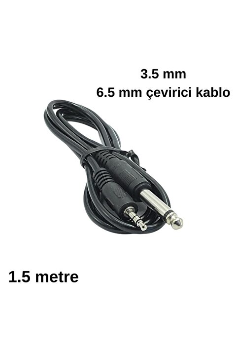 yonextt 3.5 mm Stereo 6.5 mm Mono Çevirici Aux Ses Kablosu