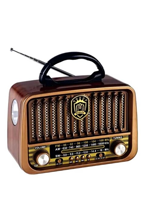 BLOMSTER Everton rt-878 usb/bt/fm nostajik fenerli müzik çalar radyo rt-878