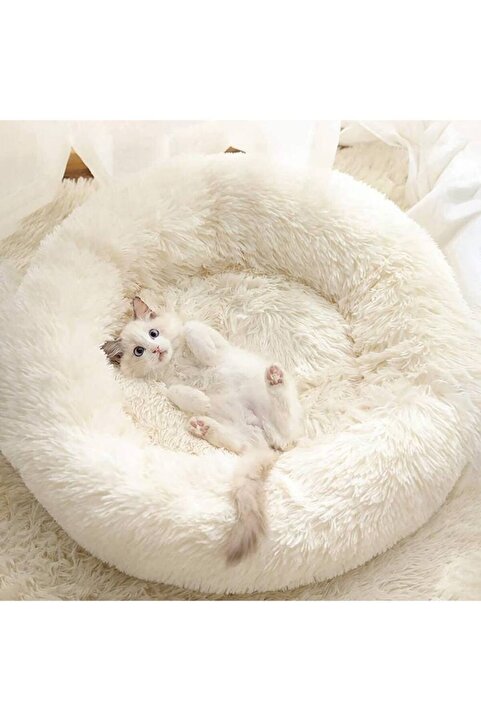 Genel Markalar Peluş Kedi Yatağı - Köpek Yatağı Minder - Yumuşak Premium