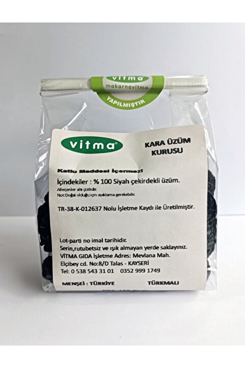 Vitma Kara Üzüm Kurusu