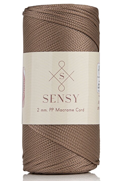 SENSY 2 Mm - 200 gr Polyester Makrome Ipi Vizon 230 M Polyester Makrome Ip Supla Ip Ve Çanta Ipliği