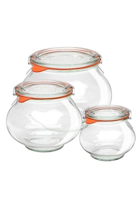 Weck Deco Mix Set ( 1062 Ml , 560 Ml , 220 Ml )