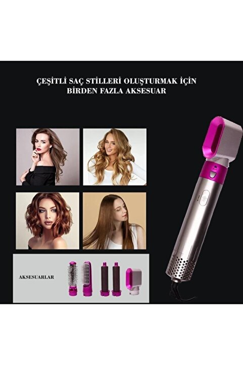 DEMPOWER Dp-36 5 Başlıklı Saç Şekillendirici Seti