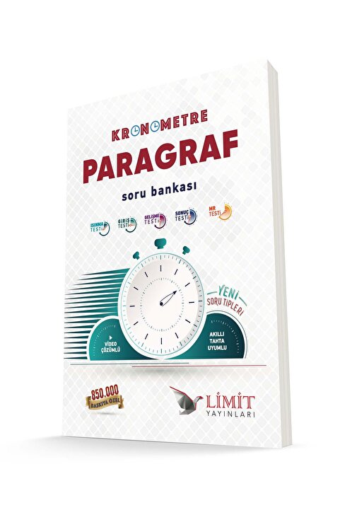 Limit Yayınları Kronometre Tyt-Ayt  Paragraf Soru Bankası video çözümlü yenilenmiş baskı