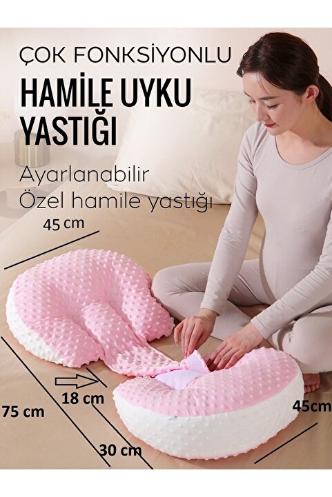 i lin baby Hamile Yastığı, Çok Fonksiyonlu Hamile Destek Yastığı, Hamile Uyku Yastığı, 30 X 45 Iki Parça
