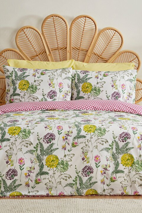 Sarah Anderson Blossom Çift Kişilik Nevresim Takımı Multicolor