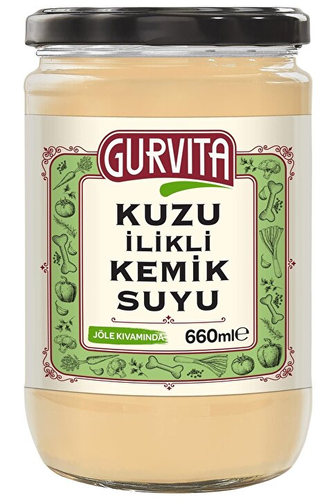 Gurvita Jöle Kıvamında Kuzu Ilikli Kemik Suyu 660 ml