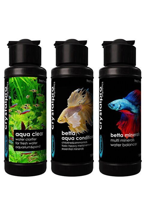 Crystalpro Betta Balığı Üçlü Bakım Seti 3x125ml