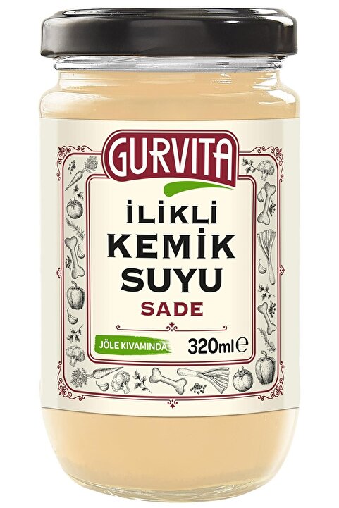 Gurvita Jöle Kıvamında Ilikli Kemik Suyu Sade 320 ml
