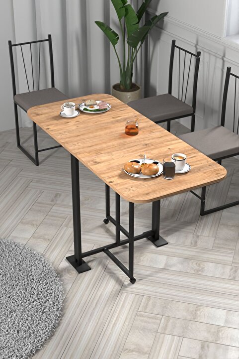 Retodesign EFES ÇAM KATLANIR MASA. MUTFAK MASASI, YEMEK MASASI,