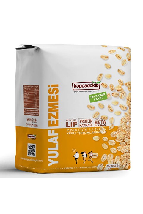 KAPPADOKİA Katkısız Yulaf Ezmesi 10 kg (Yeni Hasat)