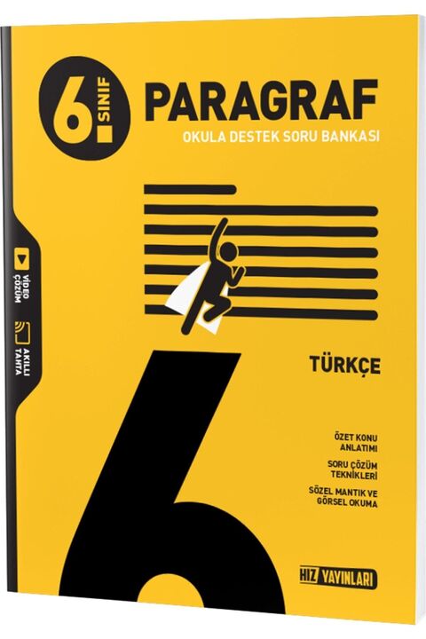 Hız Yayınları 6. Sınıf Türkçe Paragraf Soru Bankası
