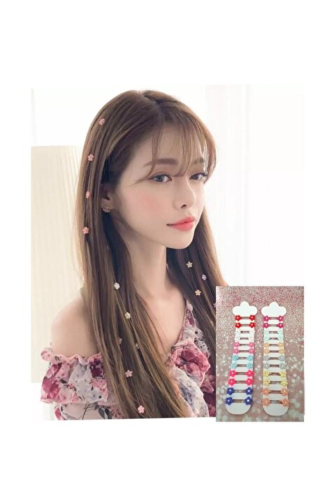 GÜLPEŞE 48 Adet Saç Örgü Süsü Saç Boncuğu Pastel - Renkli