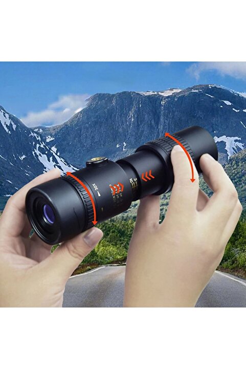 SZ MASTER -10-300x40mm Monoküler Taşınabilir Teleskop-Evrensel Telefon Klipsi-Tripod