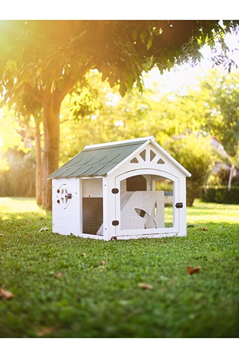 MANDU Ahşap Tavşan Evi (BÜYÜK BOY)