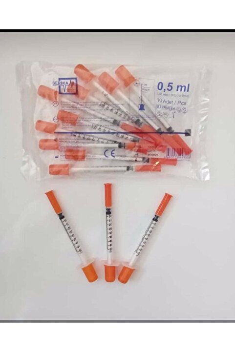 Genel Markalar 0.5cc 30g 0.30x8mm Enjektör Vet. - Şırınga (100 ADET)