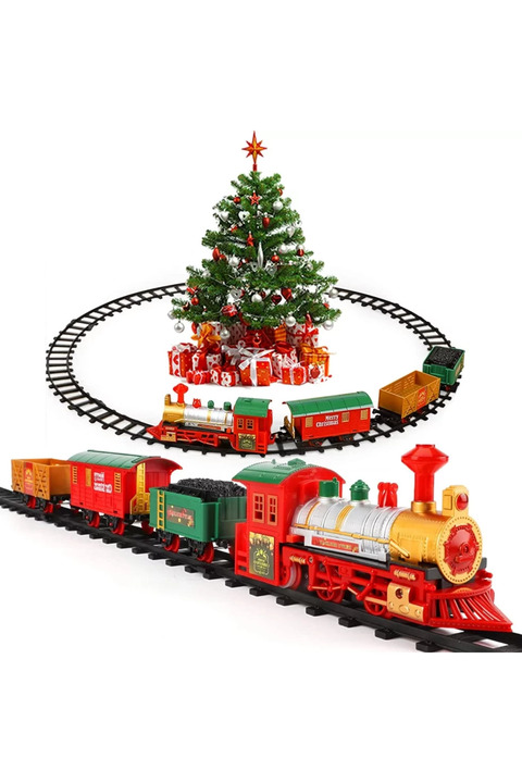 Nilly Toys Yılbaşı Tren seti Işıklı ve Sesli Classic Lüks Tren FF-1603B-4C
